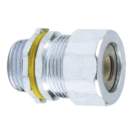 Dottie L.H. Dottie 1/2'' Steel Strain Relief Connector (White Grommet), 25PK SR50A350